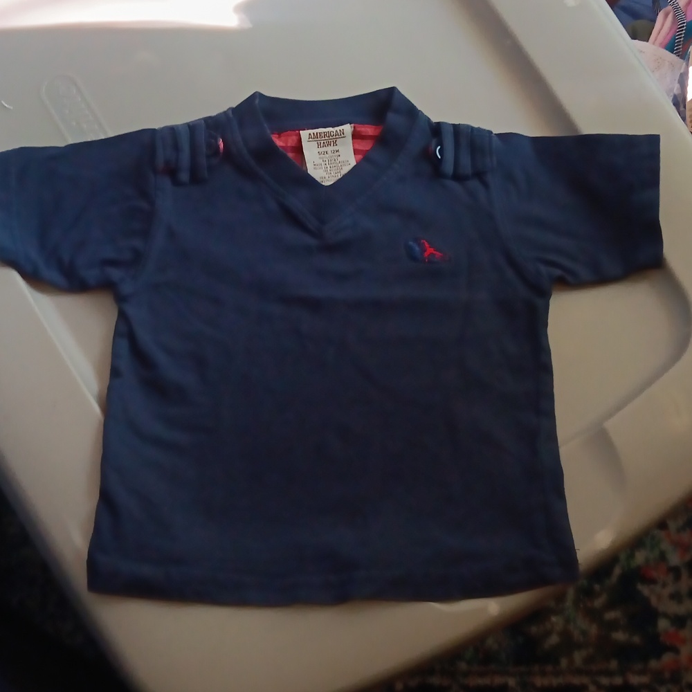 American Hawk v-neck tee-shirt